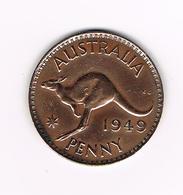 -&  AUSTRALIE  1 PENNY   KANGOEROE 1949  GEORGIUS VI - Penny