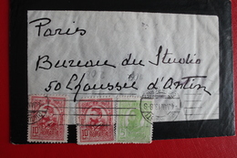 1913       ENVELOPPE      COMPLETE  DE  BUCAREST     POUR   PARIS - Brieven En Documenten