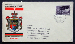 Liechtenstein  1960  Stamps EVENT COVER SWISS      MiNr.381     ( Lot   6023  ) - Brieven En Documenten