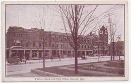 CPA CANADA GRANBY Central Block And Post Office - Granby