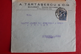 1924        ENVELOPPE   COMPLETE       DE   BUCAREST   POUR  PARIS - Cartas & Documentos