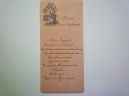 GP 2019 - 650  Joli  MENU  Du  13  MARS  1905   XXXX - Menükarten