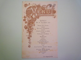 GP 2019 - 653  Joli  MENU  Du  21  OCT  1919   XXXX - Menükarten