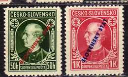 Slowakei / Slovakia, 1939, Mi 24-25 A ** [240319XXIV] - Unused Stamps