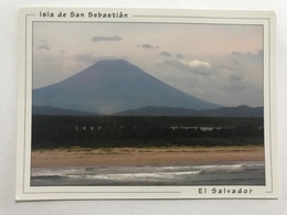 Circulated Postcard San Miguel Volcano( People Stamps) - El Salvador