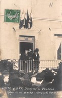 92- NANTERRE- CARTE-PHOTO- VISITE DE S.A.R DUCHESSE DE VENDÔME ( SOEUR DU ROI ALBERT DE BELGIQUE ) - Nanterre