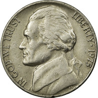 Monnaie, États-Unis, Jefferson Nickel, 5 Cents, 1975, U.S. Mint, Philadelphie - 1938-…: Jefferson