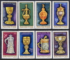 HUNGARY 1970 Art Of The Goldsmith Set MNH / **.  Michel 2625-32 - Unused Stamps