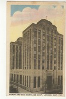 LONDON, Ontario, Canada, Huron & Erie Mortgage Corp Building, 1952 WB Postcard, Middlesex County - London