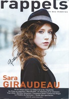 Autographe Sara GIRAUDEAU - Artisti