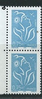 [29] Variété : N° 3737 Marianne De Lamouche Timbre Plus Grand Tenant à Normal ** - Unused Stamps