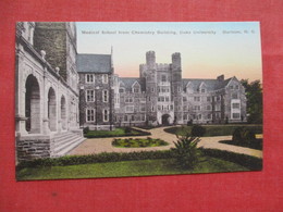 Hand Colored  Medical School  From Chemical Building   Duke University Durham  North Carolina  . Ref 3239 - Durham