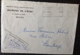 CMCA. 60. Franchise Postale. Archives De L'Etat à Mons 1965 - Portofreiheit