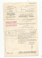 Commission Communale Réorganisation Foncière Et Remembrement ,perception De Chambourg ,Loches,1964,,frais Fr 1.55 E - Ohne Zuordnung
