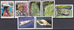 Polynésie Visages Faune Marine Pétroglyphes Instruments De Musique N°273-274-276-280 à 283 Oblitéré - Used Stamps