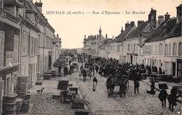 78-HOUDAN- RUE D'EPERNON- LE MARCHE - Houdan