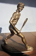 Grand TROPHÉE Récompense TENNIS HOMME Neuf * En Résine Couleur Bronze Poids 2,500 Gr * Hauteur : 37 Cm * - Sonstige & Ohne Zuordnung