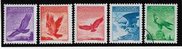 Liechtenstein Poste Aérienne N°9/13 N°13 Oblitéré - Oiseaux - Neuf * Avec Charnière - TB - Poste Aérienne