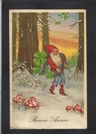 CPA Gnomes Nain Lutin Circulé Champignon - Fairy Tales, Popular Stories & Legends