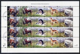 POLAND 2006 International Canine Exhibition Sheet, Cancelled.  Michel 4289-93 - Used Stamps