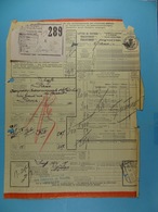 Lettre De Voiture Seneffe Rance 1927 /1/ - Transportmiddelen