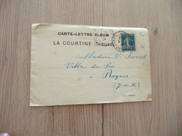 CPA 23 Creuse Carte Lettre Album La Courtine Multi Vues + Panorama - La Courtine