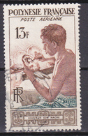 Polynésie Poste Aérienne Graveur Sur Nacre  N°1 Oblitéré - Used Stamps