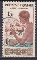 Polynésie Poste Aérienne Graveur Sur Nacre  N°1 Oblitéré - Used Stamps