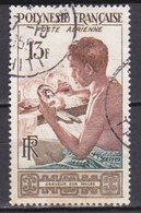 Polynésie Poste Aérienne Graveur Sur Nacre  N°1 Oblitéré - Used Stamps