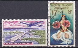 Polynésie Poste Aérienne Inauguration De L Aéroport Danseuse N°5-7 Oblitéré - Used Stamps