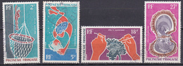 Polynésie Poste Aérienne Huitre Perlière N°34-35-36-37 Oblitéré - Gebraucht