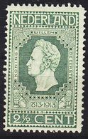 NIEDERLANDE NETHERLANDS [1913] MiNr 0081 B ( */mh ) - Unused Stamps