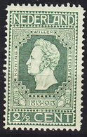 NIEDERLANDE NETHERLANDS [1913] MiNr 0081 B ( */mh ) - Ungebraucht