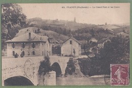 CPA Très Rare - HAUTE SAVOIE - FRANGY - LE GRAND PONT ET LES USSES - Petite Animation - L. Fauraz éditeur / 404 - Frangy