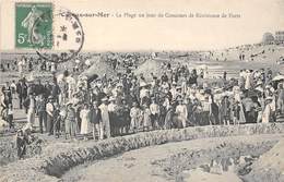 80-CAYEUX-SUR-MER- LA PLAGE UN JOUR DE CONCOURS DE RESISTANCE DE FORTS - Cayeux Sur Mer