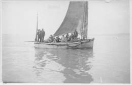 80-CAYEUX-SUR-MER- CARTE-PHOTO- BATEAU SUR L'EAU - Cayeux Sur Mer