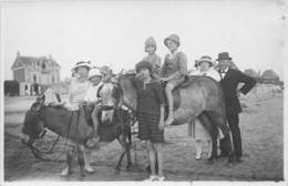 80-CAYEUX-SUR-MER- CARTE-PHOTO- A DOS D'ÂNES - Cayeux Sur Mer