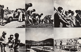 Table Tennis Ping Pong Real Photo Postcard Construction Of Yugoslav Highway Youth Brigades 1963 - Tischtennis