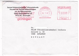 K135 Netherlands Red Meter Freistempel EMA 1987 GRONINGEN Rijksuniversiteit - Maschinenstempel (EMA)