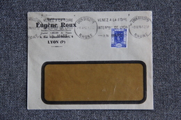 Timbre Sur Lettre Publicitaire - LYON, Etablissements Eugène ROUX. - 1900 – 1949