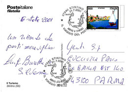ITALIA - 2001 STINTINO (SS) Località Turistica: Veduta Viaggio Postale Fino A Stintino  Ann. Fdc Su Cartolina PT - 3242 - Other