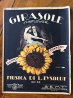 GRAFICA EDITORIALE  1921  LOCANDINA  MUSICALE GIRASOLE  Di L. EYSOLD  Dis. LOHMAR - ED.BRULL - BERLIN / S.E.M.T. TORINO - Musica Popolare