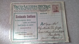 ITALIA REGNO 1921 BUSTA LETTERA POSTALE  VIAGGIATA CON LETTERA ALL'INTERNO - Sellos Para Sobres Publicitarios