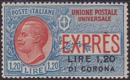 408 ** Dalmazia 1922 – Espresso Soprastampato N. 2 Ottimamente Centrato. Cat. 2000,00. Cert. Biondi. SPL - Dalmazia