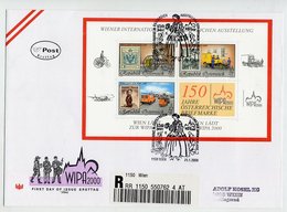 AUSTRIA 2000 WIPA Block On FDC.  Michel Block 14 - FDC