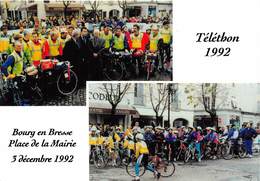 01-BOURG-EN-BRESSE- PLACE DE LA MAIRIE TELETHON 1992 - Otros & Sin Clasificación