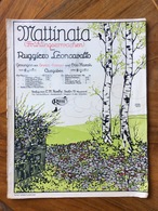 GRAFICA EDITORIALE  GERMANIA 1904  MATTINATA Von LEONCAVALLO Gesungen Von ENRICO CARUSO Und Otto Marak - Scholingsboek