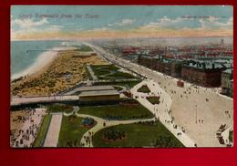 Jolie CP Ancienne Animée Colorisée Angleterre Great Yarmouth From The Tower - Great Yarmouth