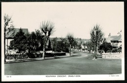 Ref 1279 - Raphael Tuck Real Photo Postcard - Roumania Crescent Craig-Y-Don Llandudno Wales - Caernarvonshire