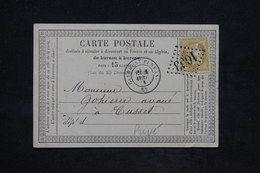 FRANCE - Carte Précurseur Commerciale ( Repiquage Au Verso ) De Clermont Ferrand Pour Cusset En 1874 - L 25814 - Vorläufer